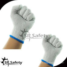 SRSAFETY 2015new 7G gants en coton de sécurité pour la construction blanche